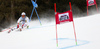 Loic Meillard of Switzerland skiing in the first run of the men giant slalom race of the Audi FIS Alpine skiing World cup in Alta Badia, Italy. Men giant slalom race of the Audi FIS Alpine skiing World cup, was held on Gran Risa course in Alta Badia, Italy, on Sunday, 18th of December 2016.
