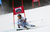 Samu Torsti of Finland skiing in the first run of the men giant slalom race of the Audi FIS Alpine skiing World cup in Alta Badia, Italy. Men giant slalom race of the Audi FIS Alpine skiing World cup, was held on Gran Risa course in Alta Badia, Italy, on Sunday, 18th of December 2016.
