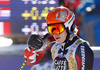 Filip Zubcic of Croatia reacts in finish of the second run of the men giant slalom race of the Audi FIS Alpine skiing World cup in Alta Badia, Italy. Men giant slalom race of the Audi FIS Alpine skiing World cup, was held on Gran Risa course in Alta Badia, Italy, on Sunday, 18th of December 2016.
