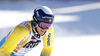 Andre Myhrer of Sweden reacts in finish of the second run of the men giant slalom race of the Audi FIS Alpine skiing World cup in Alta Badia, Italy. Men giant slalom race of the Audi FIS Alpine skiing World cup, was held on Gran Risa course in Alta Badia, Italy, on Sunday, 18th of December 2016.
