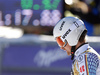 Stefan Luitz of Germany reacts in finish of the second run of the men giant slalom race of the Audi FIS Alpine skiing World cup in Alta Badia, Italy. Men giant slalom race of the Audi FIS Alpine skiing World cup, was held on Gran Risa course in Alta Badia, Italy, on Sunday, 18th of December 2016.
