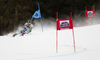 Marcel Hirscher of Austria skiing in the first run of the men giant slalom race of the Audi FIS Alpine skiing World cup in Alta Badia, Italy. Men giant slalom race of the Audi FIS Alpine skiing World cup, was held on Gran Risa course in Alta Badia, Italy, on Sunday, 18th of December 2016.
