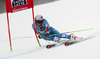 Henrik Kristoffersen of Norway skiing in the first run of the men giant slalom race of the Audi FIS Alpine skiing World cup in Alta Badia, Italy. Men giant slalom race of the Audi FIS Alpine skiing World cup, was held on Gran Risa course in Alta Badia, Italy, on Sunday, 18th of December 2016.
