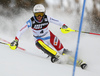 Wendy Holdener of Switzerland skiing in the first run of the women slalom race of the Audi FIS Alpine skiing World cup in Zagreb, Croatia. Women Snow Queen trophy slalom race of the Audi FIS Alpine skiing World cup, was held on Sljeme above Zagreb, Croatia, on Tuesday, 3rd of January 2017.
