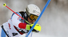 Wendy Holdener of Switzerland skiing in the first run of the women slalom race of the Audi FIS Alpine skiing World cup in Zagreb, Croatia. Women Snow Queen trophy slalom race of the Audi FIS Alpine skiing World cup, was held on Sljeme above Zagreb, Croatia, on Tuesday, 3rd of January 2017.
