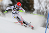 Petra Vlhova of Slovakia skiing in the first run of the women slalom race of the Audi FIS Alpine skiing World cup in Zagreb, Croatia. Women Snow Queen trophy slalom race of the Audi FIS Alpine skiing World cup, was held on Sljeme above Zagreb, Croatia, on Tuesday, 3rd of January 2017.
