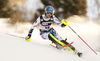 Bernadette Schild of Austria skiing in the first run of the women slalom race of the Audi FIS Alpine skiing World cup in Zagreb, Croatia. Women Snow Queen trophy slalom race of the Audi FIS Alpine skiing World cup, was held on Sljeme above Zagreb, Croatia, on Tuesday, 3rd of January 2017.
