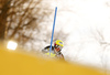 Marie-Michele Gagnon of Canada skiing in the first run of the women slalom race of the Audi FIS Alpine skiing World cup in Zagreb, Croatia. Women Snow Queen trophy slalom race of the Audi FIS Alpine skiing World cup, was held on Sljeme above Zagreb, Croatia, on Tuesday, 3rd of January 2017.
