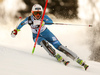 Maren Skjoeld of Norway skiing in the first run of the women slalom race of the Audi FIS Alpine skiing World cup in Zagreb, Croatia. Women Snow Queen trophy slalom race of the Audi FIS Alpine skiing World cup, was held on Sljeme above Zagreb, Croatia, on Tuesday, 3rd of January 2017.
