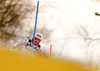 Christina Geiger of Germany skiing in the first run of the women slalom race of the Audi FIS Alpine skiing World cup in Zagreb, Croatia. Women Snow Queen trophy slalom race of the Audi FIS Alpine skiing World cup, was held on Sljeme above Zagreb, Croatia, on Tuesday, 3rd of January 2017.
