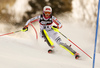 Christina Geiger of Germany skiing in the first run of the women slalom race of the Audi FIS Alpine skiing World cup in Zagreb, Croatia. Women Snow Queen trophy slalom race of the Audi FIS Alpine skiing World cup, was held on Sljeme above Zagreb, Croatia, on Tuesday, 3rd of January 2017.
