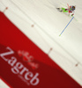 Denise Feierabend of Switzerland skiing in the second run of the women slalom race of the Audi FIS Alpine skiing World cup in Zagreb, Croatia. Women Snow Queen trophy slalom race of the Audi FIS Alpine skiing World cup, was held on Sljeme above Zagreb, Croatia, on Tuesday, 3rd of January 2017.
