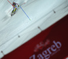 Christina Geiger of Germany skiing in the second run of the women slalom race of the Audi FIS Alpine skiing World cup in Zagreb, Croatia. Women Snow Queen trophy slalom race of the Audi FIS Alpine skiing World cup, was held on Sljeme above Zagreb, Croatia, on Tuesday, 3rd of January 2017.

