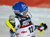 Fifth placed Bernadette Schild of Austria reacts in finish of the second run of the women slalom race of the Audi FIS Alpine skiing World cup in Zagreb, Croatia. Women Snow Queen trophy slalom race of the Audi FIS Alpine skiing World cup, was held on Sljeme above Zagreb, Croatia, on Tuesday, 3rd of January 2017.
