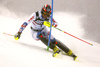 Alexander Khoroshilov of Russia skiing in the first run of the men slalom race of the Audi FIS Alpine skiing World cup in Zagreb, Croatia. Men Snow Queen trophy slalom race of the Audi FIS Alpine skiing World cup, was held on Sljeme above Zagreb, Croatia, on Thursday, 5th of January 2017.
