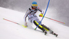 Felix Neureuther of Germany skiing in the first run of the men slalom race of the Audi FIS Alpine skiing World cup in Zagreb, Croatia. Men Snow Queen trophy slalom race of the Audi FIS Alpine skiing World cup, was held on Sljeme above Zagreb, Croatia, on Thursday, 5th of January 2017.
