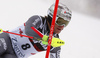 Julien Lizeroux of France skiing in the first run of the men slalom race of the Audi FIS Alpine skiing World cup in Zagreb, Croatia. Men Snow Queen trophy slalom race of the Audi FIS Alpine skiing World cup, was held on Sljeme above Zagreb, Croatia, on Thursday, 5th of January 2017.
