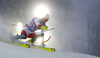 Daniel Yule of Switzerland skiing in the first run of the men slalom race of the Audi FIS Alpine skiing World cup in Zagreb, Croatia. Men Snow Queen trophy slalom race of the Audi FIS Alpine skiing World cup, was held on Sljeme above Zagreb, Croatia, on Thursday, 5th of January 2017.
