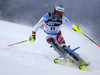 Daniel Yule of Switzerland skiing in the first run of the men slalom race of the Audi FIS Alpine skiing World cup in Zagreb, Croatia. Men Snow Queen trophy slalom race of the Audi FIS Alpine skiing World cup, was held on Sljeme above Zagreb, Croatia, on Thursday, 5th of January 2017.
