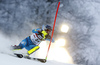 Jonathan Nordbotten of Norway skiing in the first run of the men slalom race of the Audi FIS Alpine skiing World cup in Zagreb, Croatia. Men Snow Queen trophy slalom race of the Audi FIS Alpine skiing World cup, was held on Sljeme above Zagreb, Croatia, on Thursday, 5th of January 2017.
