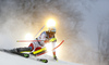 Reto Schmidiger of Switzerland skiing in the first run of the men slalom race of the Audi FIS Alpine skiing World cup in Zagreb, Croatia. Men Snow Queen trophy slalom race of the Audi FIS Alpine skiing World cup, was held on Sljeme above Zagreb, Croatia, on Thursday, 5th of January 2017.
