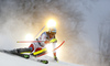 Reto Schmidiger of Switzerland skiing in the first run of the men slalom race of the Audi FIS Alpine skiing World cup in Zagreb, Croatia. Men Snow Queen trophy slalom race of the Audi FIS Alpine skiing World cup, was held on Sljeme above Zagreb, Croatia, on Thursday, 5th of January 2017.

