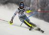 Joonas Rasanen of Finland skiing in the first run of the men slalom race of the Audi FIS Alpine skiing World cup in Zagreb, Croatia. Men Snow Queen trophy slalom race of the Audi FIS Alpine skiing World cup, was held on Sljeme above Zagreb, Croatia, on Thursday, 5th of January 2017.
