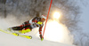 Ivica Kostelic of Croatia skiing in the first run of the men slalom race of the Audi FIS Alpine skiing World cup in Zagreb, Croatia. Men Snow Queen trophy slalom race of the Audi FIS Alpine skiing World cup, was held on Sljeme above Zagreb, Croatia, on Thursday, 5th of January 2017.
