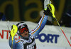 Sebastian Holzmann of Germany reacts in finish of the second run of the men slalom race of the Audi FIS Alpine skiing World cup in Zagreb, Croatia. Men Snow Queen trophy slalom race of the Audi FIS Alpine skiing World cup, was held on Sljeme above Zagreb, Croatia, on Thursday, 5th of January 2017.
