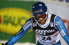 Jonathan Nordbotten of Norway reacts in finish of the second run of the men slalom race of the Audi FIS Alpine skiing World cup in Zagreb, Croatia. Men Snow Queen trophy slalom race of the Audi FIS Alpine skiing World cup, was held on Sljeme above Zagreb, Croatia, on Thursday, 5th of January 2017.
