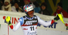 Daniel Yule of Switzerland reacts in finish of the second run of the men slalom race of the Audi FIS Alpine skiing World cup in Zagreb, Croatia. Men Snow Queen trophy slalom race of the Audi FIS Alpine skiing World cup, was held on Sljeme above Zagreb, Croatia, on Thursday, 5th of January 2017.
