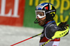 Winner Manfred Moelgg of Italy reacts in finish of the second run of the men slalom race of the Audi FIS Alpine skiing World cup in Zagreb, Croatia. Men Snow Queen trophy slalom race of the Audi FIS Alpine skiing World cup, was held on Sljeme above Zagreb, Croatia, on Thursday, 5th of January 2017.
