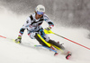 Manuel Feller of Austria skiing in the first run of the men slalom race of the Audi FIS Alpine skiing World cup in Zagreb, Croatia. Men Snow Queen trophy slalom race of the Audi FIS Alpine skiing World cup, was held on Sljeme above Zagreb, Croatia, on Thursday, 5th of January 2017.
