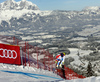 Nils Mani of Switzerland skiing in training for men downhill race of the Audi FIS Alpine skiing World cup in Kitzbuehel, Austria. Training for men downhill race of the Audi FIS Alpine skiing World cup, was held on Hahnekamm course in Kitzbuehel, Austria, on Thursday, 19th of January 2017.
