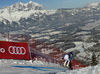 Josef Ferstl of Germany skiing in training for men downhill race of the Audi FIS Alpine skiing World cup in Kitzbuehel, Austria. Training for men downhill race of the Audi FIS Alpine skiing World cup, was held on Hahnekamm course in Kitzbuehel, Austria, on Thursday, 19th of January 2017.
