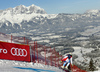 Ralph Weber of Switzerland skiing in training for men downhill race of the Audi FIS Alpine skiing World cup in Kitzbuehel, Austria. Training for men downhill race of the Audi FIS Alpine skiing World cup, was held on Hahnekamm course in Kitzbuehel, Austria, on Thursday, 19th of January 2017.
