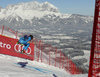 Aleksander Aamodt Kilde of Norway skiing in training for men downhill race of the Audi FIS Alpine skiing World cup in Kitzbuehel, Austria. Training for men downhill race of the Audi FIS Alpine skiing World cup, was held on Hahnekamm course in Kitzbuehel, Austria, on Thursday, 19th of January 2017.
