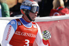 Third placed Beat Feuz of Switzerland reacts in finish of the men super-g race of the Audi FIS Alpine skiing World cup in Kitzbuehel, Austria. Men super-g race of the Audi FIS Alpine skiing World cup, was held on Hahnekamm course in Kitzbuehel, Austria, on Friday, 20th of January 2017.
