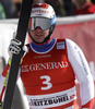 Third placed Beat Feuz of Switzerland reacts in finish of the men super-g race of the Audi FIS Alpine skiing World cup in Kitzbuehel, Austria. Men super-g race of the Audi FIS Alpine skiing World cup, was held on Hahnekamm course in Kitzbuehel, Austria, on Friday, 20th of January 2017.
