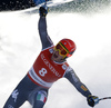 Second placed Christof Innerhofer of Italy reacts in finish of the men super-g race of the Audi FIS Alpine skiing World cup in Kitzbuehel, Austria. Men super-g race of the Audi FIS Alpine skiing World cup, was held on Hahnekamm course in Kitzbuehel, Austria, on Friday, 20th of January 2017.
