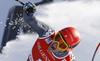 Second placed Christof Innerhofer of Italy reacts in finish of the men super-g race of the Audi FIS Alpine skiing World cup in Kitzbuehel, Austria. Men super-g race of the Audi FIS Alpine skiing World cup, was held on Hahnekamm course in Kitzbuehel, Austria, on Friday, 20th of January 2017.
