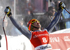 Second placed Christof Innerhofer of Italy reacts in finish of the men super-g race of the Audi FIS Alpine skiing World cup in Kitzbuehel, Austria. Men super-g race of the Audi FIS Alpine skiing World cup, was held on Hahnekamm course in Kitzbuehel, Austria, on Friday, 20th of January 2017.
