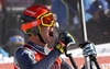 Second placed Christof Innerhofer of Italy reacts in finish of the men super-g race of the Audi FIS Alpine skiing World cup in Kitzbuehel, Austria. Men super-g race of the Audi FIS Alpine skiing World cup, was held on Hahnekamm course in Kitzbuehel, Austria, on Friday, 20th of January 2017.
