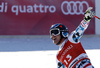 Winner Matthias Mayer of Austria reacts in finish of the men super-g race of the Audi FIS Alpine skiing World cup in Kitzbuehel, Austria. Men super-g race of the Audi FIS Alpine skiing World cup, was held on Hahnekamm course in Kitzbuehel, Austria, on Friday, 20th of January 2017.
