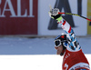 Winner Matthias Mayer of Austria reacts in finish of the men super-g race of the Audi FIS Alpine skiing World cup in Kitzbuehel, Austria. Men super-g race of the Audi FIS Alpine skiing World cup, was held on Hahnekamm course in Kitzbuehel, Austria, on Friday, 20th of January 2017.
