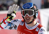 Winner Matthias Mayer of Austria reacts in finish of the men super-g race of the Audi FIS Alpine skiing World cup in Kitzbuehel, Austria. Men super-g race of the Audi FIS Alpine skiing World cup, was held on Hahnekamm course in Kitzbuehel, Austria, on Friday, 20th of January 2017.
