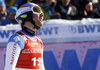  reacts in finish of the men super-g race of the Audi FIS Alpine skiing World cup in Kitzbuehel, Austria. Men super-g race of the Audi FIS Alpine skiing World cup, was held on Hahnekamm course in Kitzbuehel, Austria, on Friday, 20th of January 2017.
