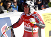 Adrian Smiseth Sejersted of Norway reacts in finish of the men super-g race of the Audi FIS Alpine skiing World cup in Kitzbuehel, Austria. Men super-g race of the Audi FIS Alpine skiing World cup, was held on Hahnekamm course in Kitzbuehel, Austria, on Friday, 20th of January 2017.
