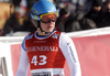 Gian Luca Barandun of Switzerland reacts in finish of the men super-g race of the Audi FIS Alpine skiing World cup in Kitzbuehel, Austria. Men super-g race of the Audi FIS Alpine skiing World cup, was held on Hahnekamm course in Kitzbuehel, Austria, on Friday, 20th of January 2017.
