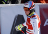 Niels Hintermann of Switzerland reacts in finish of the men super-g race of the Audi FIS Alpine skiing World cup in Kitzbuehel, Austria. Men super-g race of the Audi FIS Alpine skiing World cup, was held on Hahnekamm course in Kitzbuehel, Austria, on Friday, 20th of January 2017.
